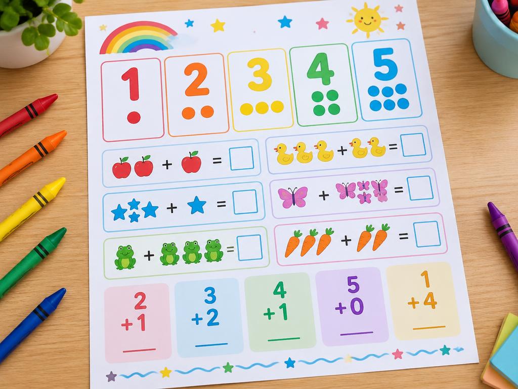 Representação ilustrativa de atividades de Matemática